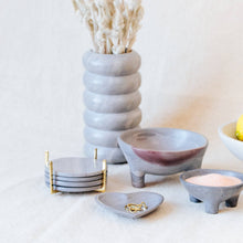 Load image into Gallery viewer, Soapstone Coaster Set: Storm