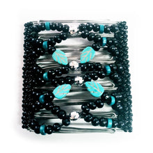 Load image into Gallery viewer, Turquoise Leaf & Black - Kudu Klip