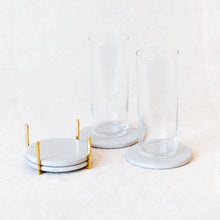 Load image into Gallery viewer, Soapstone Coaster Set: Storm