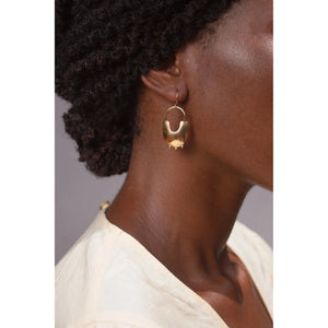 Bamasha Earrings - Brass