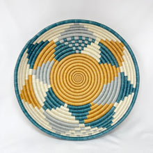 Load image into Gallery viewer, Boutique Diversiform Teal & Blue Woven Bowls
