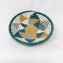 Load image into Gallery viewer, Boutique Diversiform Teal & Blue Woven Bowls
