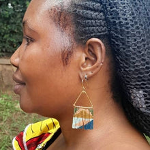 Load image into Gallery viewer, Beaded Fringe Earrings Fall