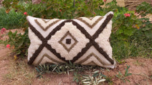 Load image into Gallery viewer, Handmade Flat Weave Lumbar Pillowcase