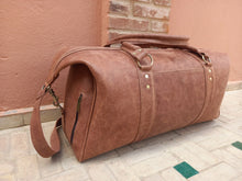 Load image into Gallery viewer, Leather Duffle Bag