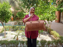 Load image into Gallery viewer, Leather Duffle Bag