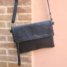 Load image into Gallery viewer, Handmade small Moroccan leather handbag crafted by women artisans