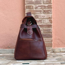 Load image into Gallery viewer, Leather Shoulder / Handbag with Silk Details