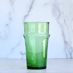 Traditional Moroccan Tea Glasses - Medium - Green