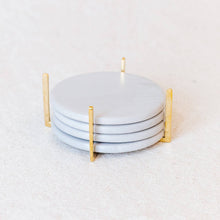 Load image into Gallery viewer, Soapstone Coaster Set: Storm