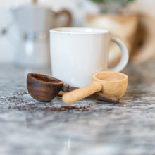 Load image into Gallery viewer, Hand Carved Wooden Coffee Scoop - Acaia Wood
