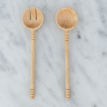 Load image into Gallery viewer, Hand Carved Wooden Serving Spoons