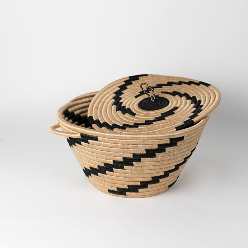 Woven Pot with Lid – Large