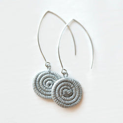 Ziga Woven Earrings - Ice Blue