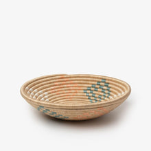Load image into Gallery viewer, Bariku Woven Basket-Baskets-Azizi Life-Light Orange & Teal-Medium-Jabulani Creations