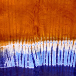 Tie Dye Batik from Liberia - Indigo & Orange