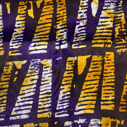 Tie Dye Batik from Liberia - Yellow & Purple