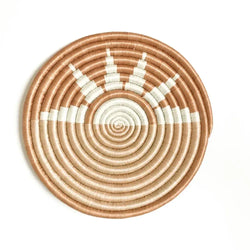 Rwandan Handwoven Trivets - Zubita - Tan
