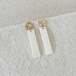 Neza Earrings - White