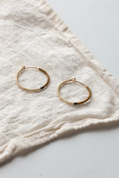 Mala Hoops Earrings - Olive