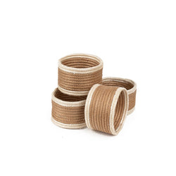 Napkin Rings - Tea & White