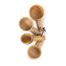 Load image into Gallery viewer, Hand Carved Wooden Measuring Cup Set
