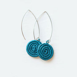 Ziga Woven Earrings - Celestial Blue