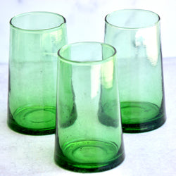 Le Verre Beldi Moroccan Glasses 11 cm - Green