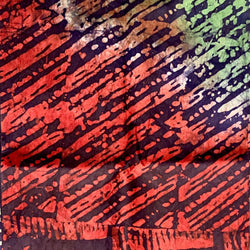 Tie Dye Batik from Liberia - Red & Green
