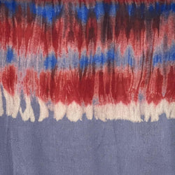 Tie Dye Scarf from Liberia - Purple & Blue & Red